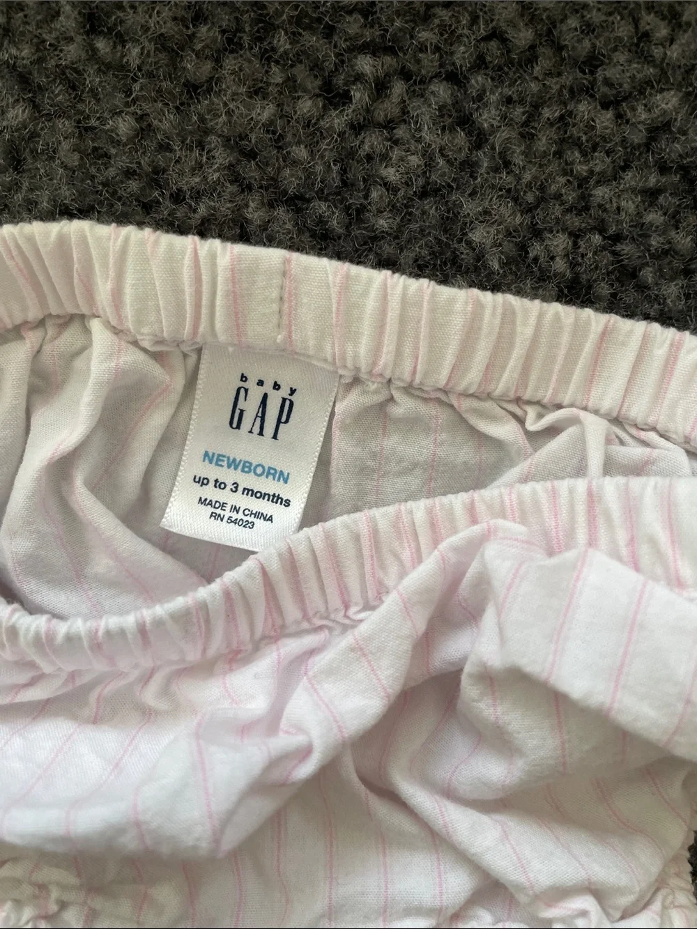 GAP Infant Light Pink Ruffle Dress with Matching Bloomers